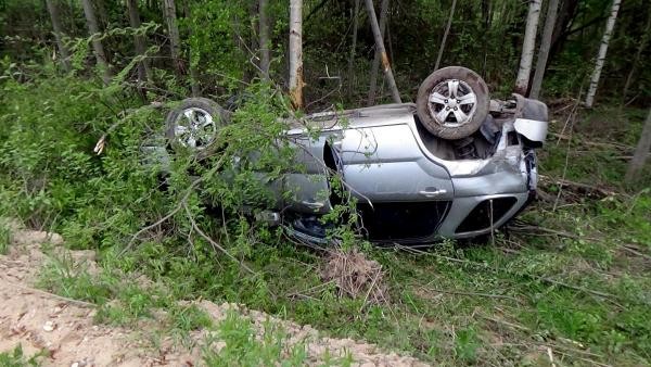 В Красноборском районе водитель иномарки погиб в результате опрокидывания в кювет