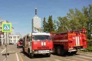 Сотрудников УМВД эвакуировали из-за пожарной тревоги