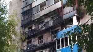 Четыре балкона полыхали пламенем в девятиэтажке на окраине Архангельска