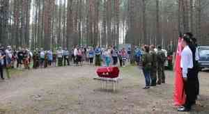 Останки солдата, найденные в Карелии, перезахоронили в Устьянском районе