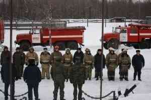 Пожар на складе боеприпасов: под Архангельском прошли учения пожарных 