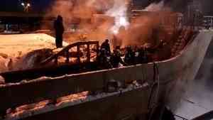 В Архангельске произошёл пожар на судне «Святитель Иннокентий»