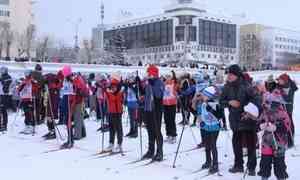Архангелогородцы вышли на старт «Лыжни России»