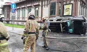 В центре Архангельска столкнулись два автомобиля, есть пострадавшие