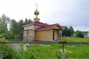 Продолжается строительство храма в Рикасихе под Архангельском