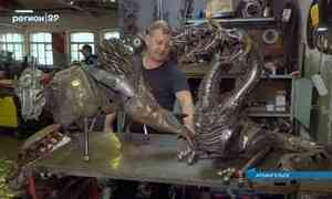 Гильзы, пули, битое стекло и даже макароны: архангельские мастера создают реалистичные скульптуры из металла