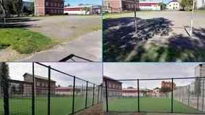 У архангельской школы №50 появилось современное футбольное поле