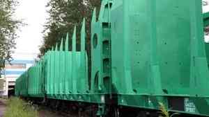 Объединённая вагонная компания поставила «Архбуму» новую партию платформ для леса