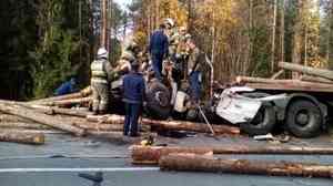 В Вельском районе погиб водитель лесовоза — его машина столкнулась с другим большегрузом