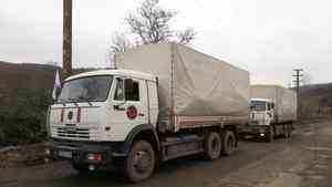 Очередная гумпомощь доставлена из России в Нагорный Карабах до наступления холодов