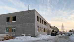В Приводино завершается возведение коробки здания пристройки к местной школе