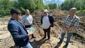 В деревне Рембуево Холмогорского района начались подготовительные работы по строительству водоочистной станции