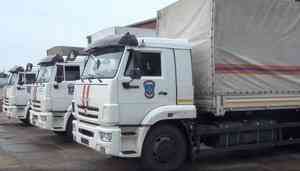 МЧС России с начала гуманитарной миссии доставлено на Донбасс почти 60 тысяч тонн гумпомощи