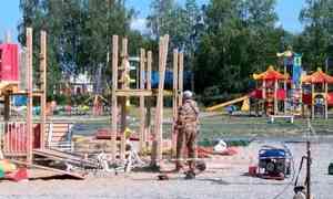 70 детских площадок отремонтировали в Коряжме при поддержке группы компаний «Илим»