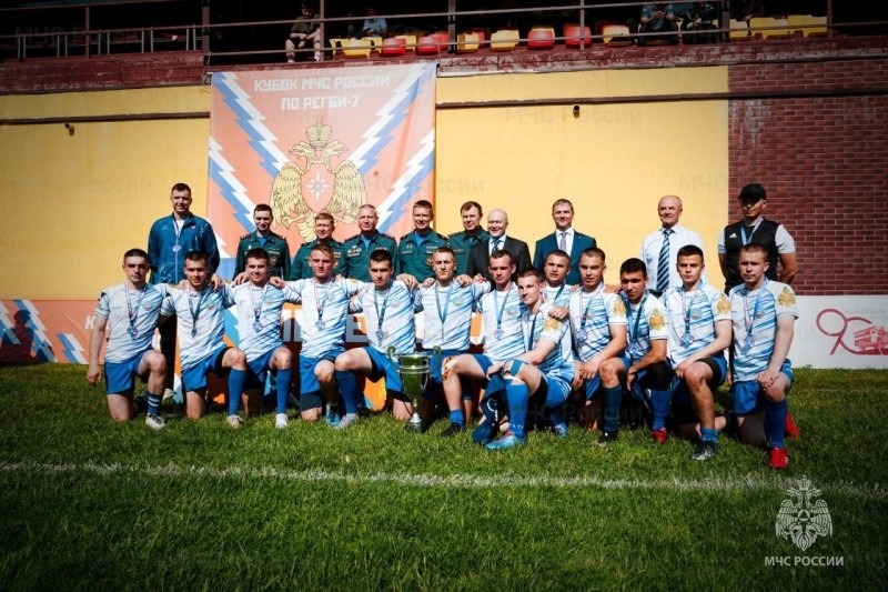 Команда Санкт-Петербургского университета ГПС МЧС России стала чемпионом по регби-7