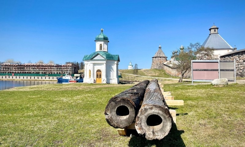 В Соловецком монастыре показали деревянный водопровод, созданный монахами в 18 веке
