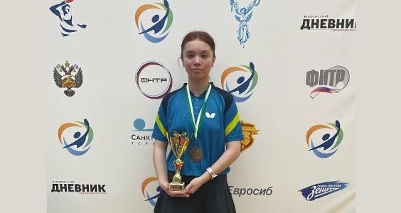 Теннисистка из Архангельска София Кудерская стала третьей на международном турнире