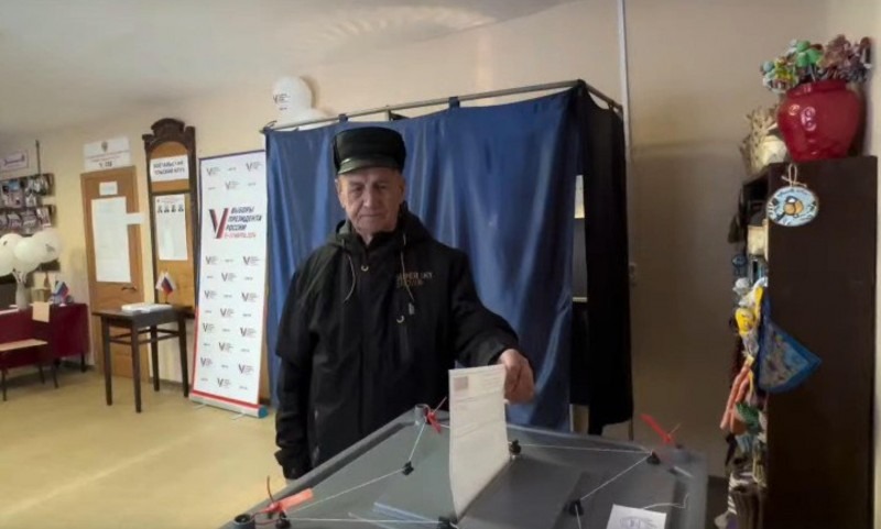 В Архангельской области ветеран Великой отечественной войны поучаствовал в выборах