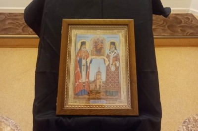 Икону святых Луки Крымского и Нектария Эгинского освятили в северодвинском госпитале 