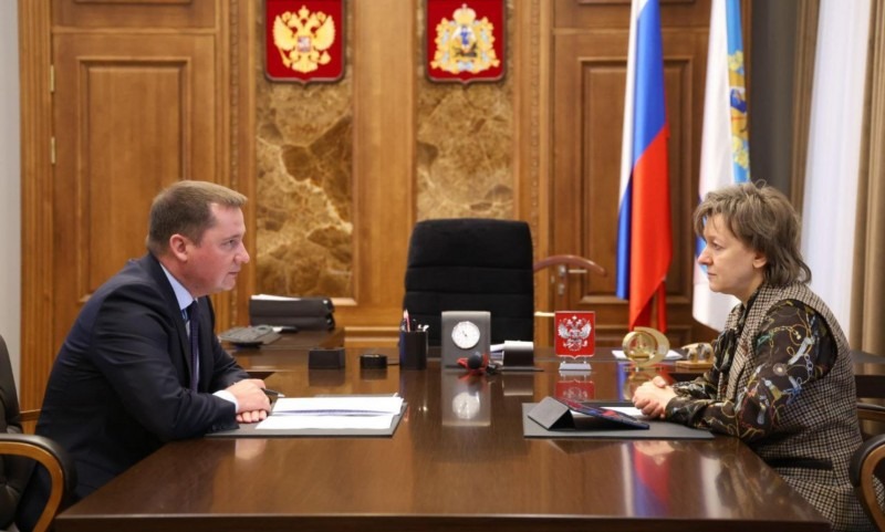 Александр Цыбульский и Вероника Никишина обсудили экспортный потенциала Архангельской области