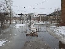 Поселок Гидролизного завода затоплен талыми водами