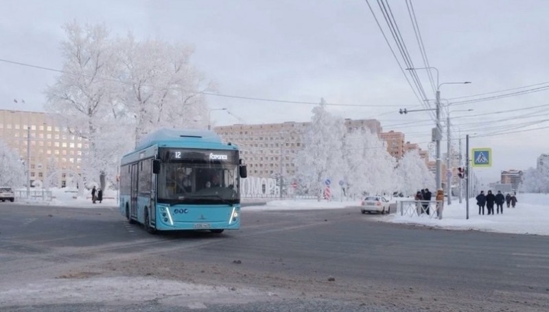 Коммунальщики Архангельска с помощью воды и мороза умудрились вывести из строя автобусы РИКО