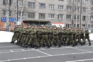Курсанты ВУЦ готовятся к параду Победы