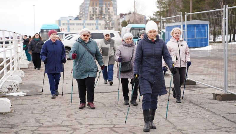 В мае мастер-классы по северной ходьбе в Архангельске продолжаются