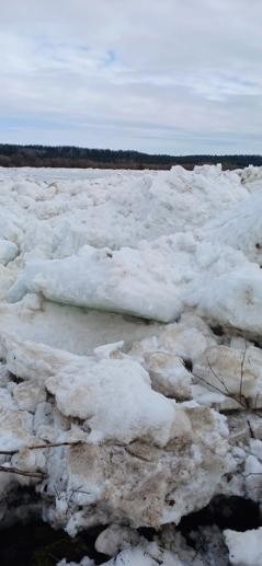 В Пинежском округе ожидают подтопления из-за ледового затора