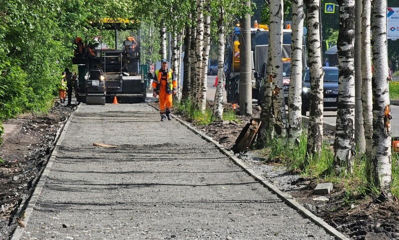 В Архангельске заасфальтируют 14 километров пешеходных дорожек