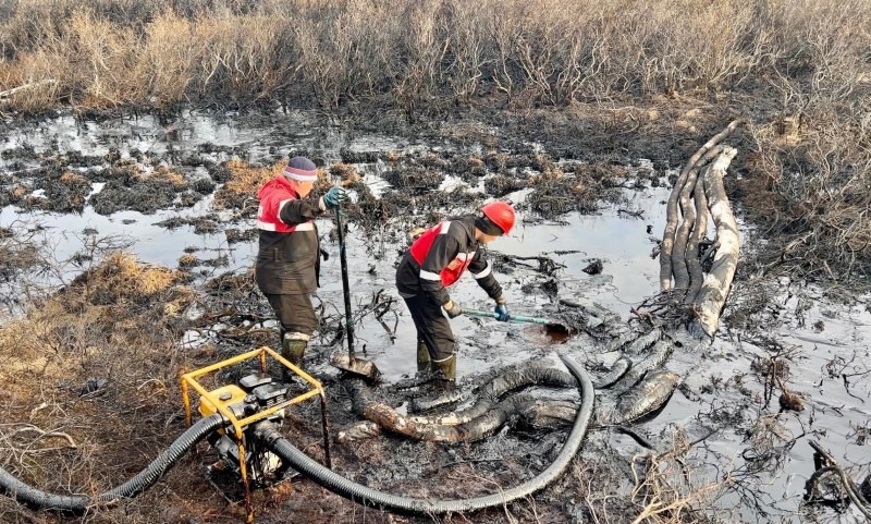 В Ненецком автономном округе произошел разлив нефти