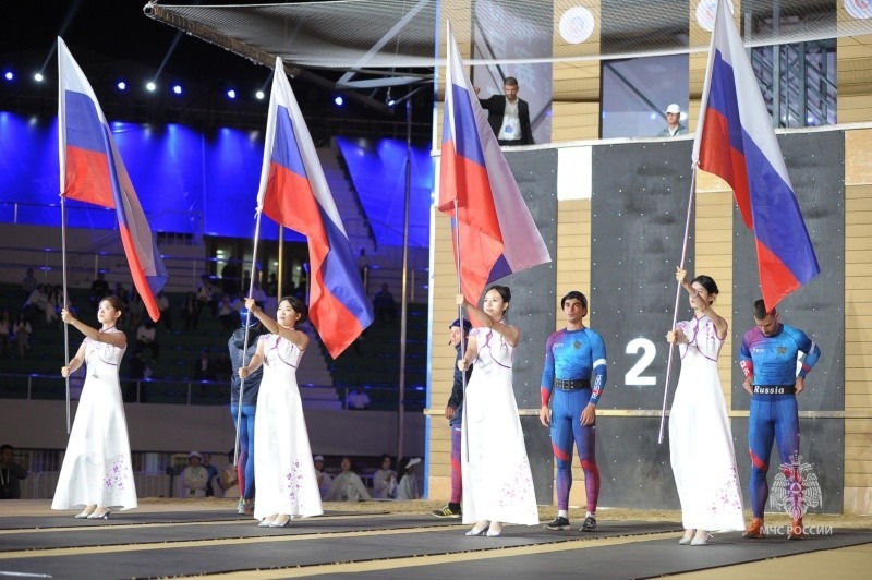 В Харбине состоялось открытие Чемпионатов мира по пожарно-спасательному спорту