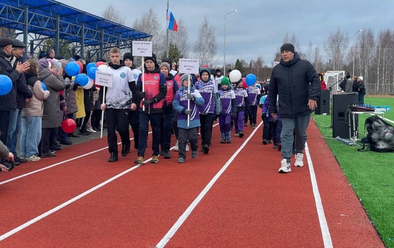 В селе Ильинско-Подомское Вилегодского округа состоялось открытие нового стадиона  