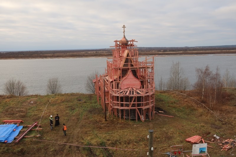 В Холмогорском округе завершаются противоаварийные работы на объекте культурного наследия с двухвековой историей