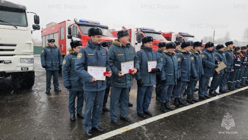 Пожарно-спасательный гарнизон Курской области пополнился современными автомобилями