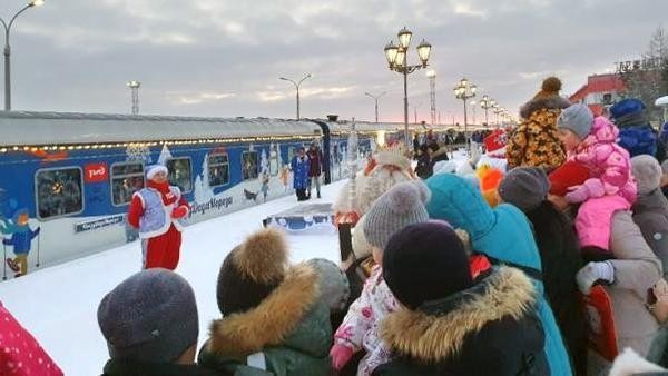 Сказочный ж/д состав Деда Мороза в этом году не порадует архангелогородцев чудесами