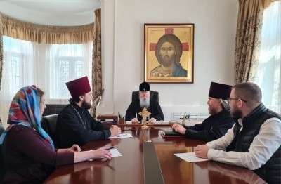 Митрополит Корнилий встретился с шеф-редактором областного телевидения Митрополит Корнилий встретился с шеф-редактором областного телевидения