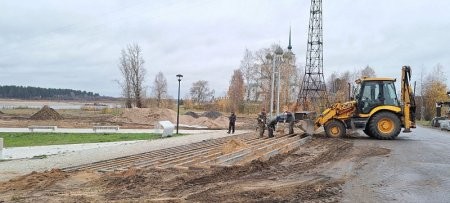 Запущен второй этап благоустройства набережной в Сольвычегодске