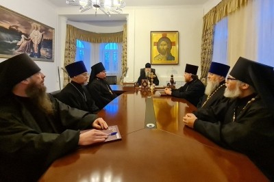 Митрополит Корнилий встретился с духовенством петербургского подворья Сийской обители Митрополит Корнилий встретился с духовенством петербургского подворья Сийской обители