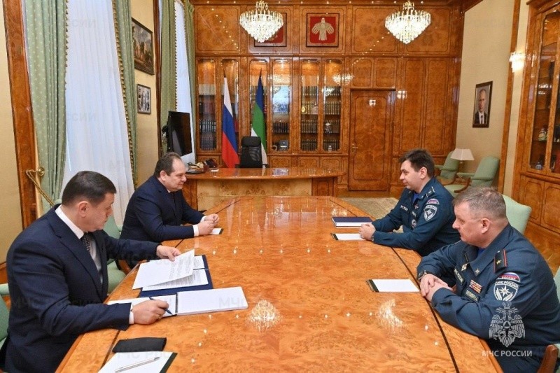 Заместитель главы МЧС России Роман Курынин с рабочей поездкой в Республике Коми