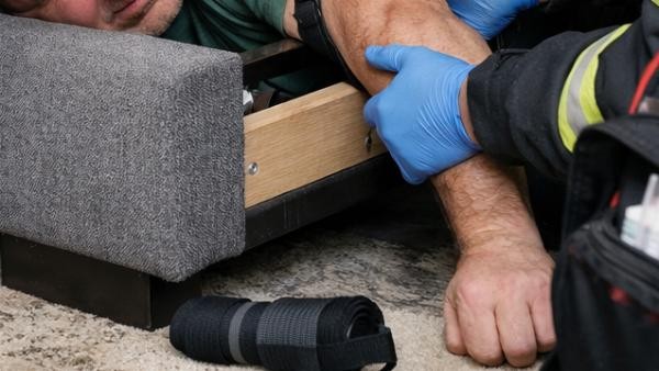 Два часа в плену дивана: в Архангельске спасатели освобождали мужчину из мебели Два часа в плену дивана: в Архангельске спасатели освобождали мужчину из мебели