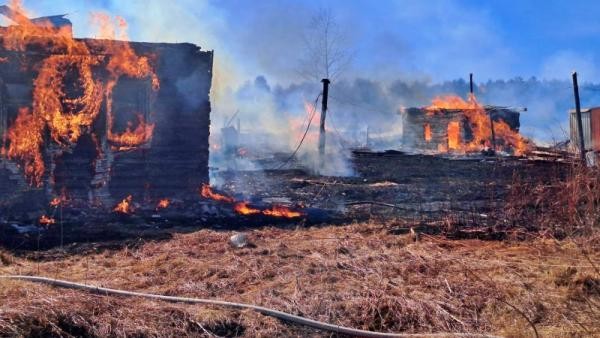 Серьезное огненное ЧП в Архангельской области оставило без построек целую улицу Серьезное огненное ЧП в Архангельской области оставило без построек целую улицу