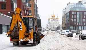 Ситуация с уборкой Архангельска от снега должна стабилизироваться к середине следующей недели