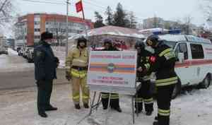 В Томской области прошли пожарно-тактические учения в научно-технической библиотеке