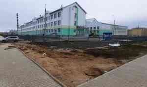 В Котласе идет к финалу строительство школы на 860 мест