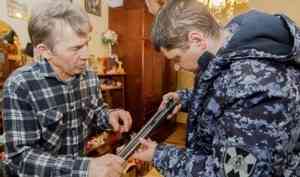 В Управлении Росгвардии по Архангельской области подвели итоги работы по контролю за оборотом оружия за истекший период