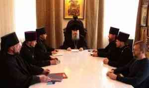 Митрополит Корнилий возглавил рабочее совещание в епархиальном управлении