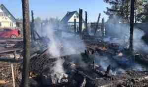 Дачный пожар унес жизни двоих человек в Архангельской области