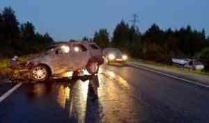 На подъезде к Северодвинску в автоаварии пострадали 4 человека