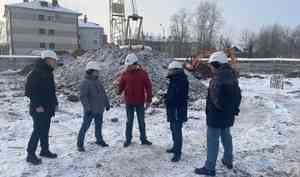 До конца февраля в Новодвинске должны начать устройство свайного поля для социального дома 